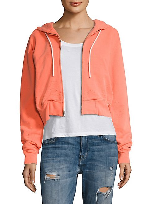 Cotton Citizen - Milan Cropped Zip-up Hoodie