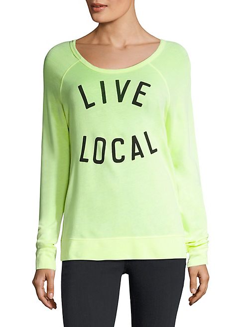 SUNDRY - Live Local Pima Cotton-Blend Tee