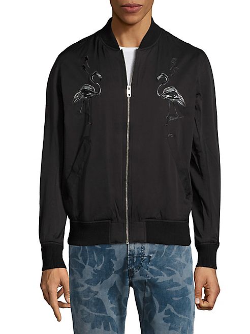 Diesel - Flamingo Embroidered Bomber Jacket