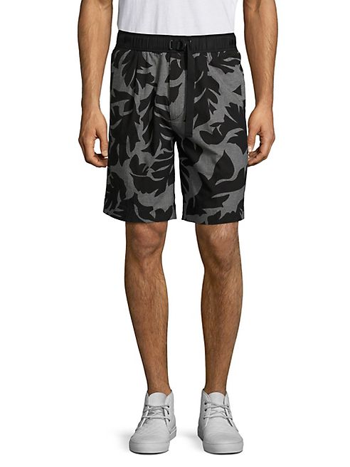 Diesel - Pollack Palm-Print Shorts