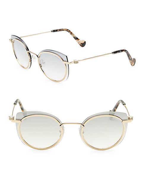 Moncler - 56MM Laser-Cut Cat Eye Sunglasses