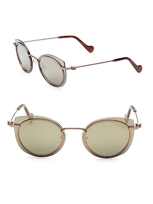 Moncler - 56MM Laser-Cut Cat Eye Sunglasses