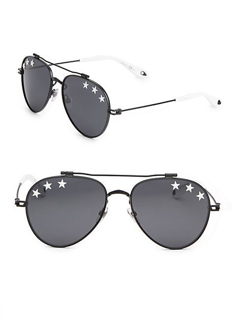 Givenchy - 58MM Star Aviator Sunglasses