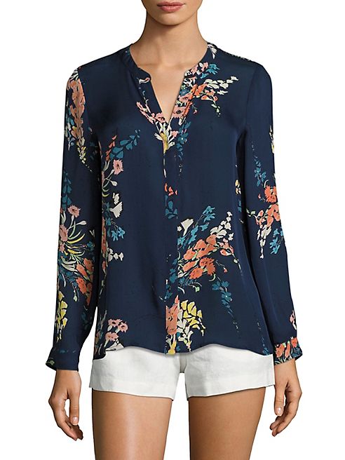 Joie - Devitri Floral-Printed Silk Blouse