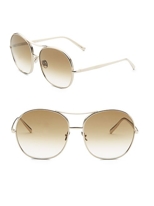 Chloé - Nolla 61MM Oversize Square Aviator Sunglasses