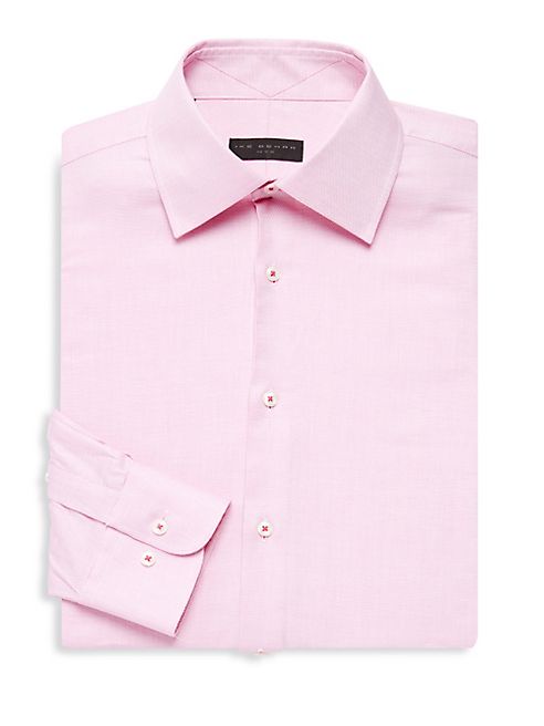 Ike Behar - Regular-Fit Textured Cotton Shirt