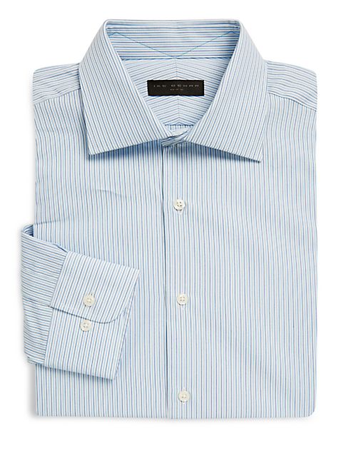 Ike Behar - Regular-Fit Striped Poplin Dress Shirt