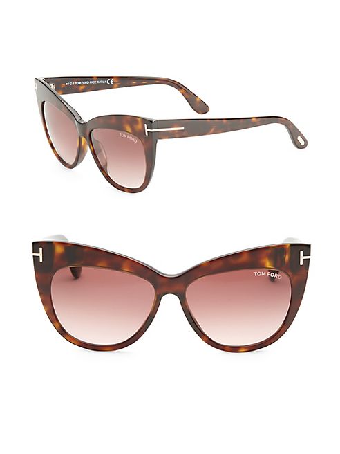 Tom Ford Eyewear - Nika 56MM Cat Eye Sunglasses