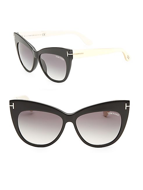 Tom Ford Eyewear - Nika 56MM Cat Eye Sunglasses