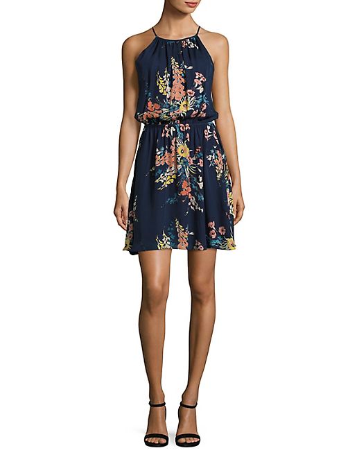 Joie - Makana E Floral-Printed Silk Dress