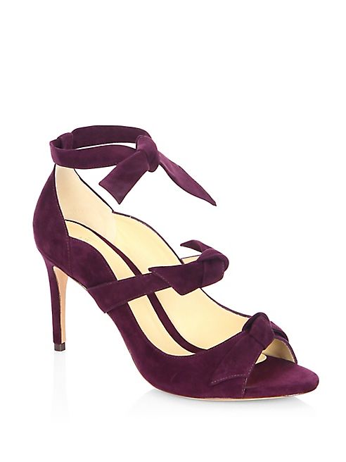 Alexandre Birman - Charlotte Suede Tie Wrap Pumps