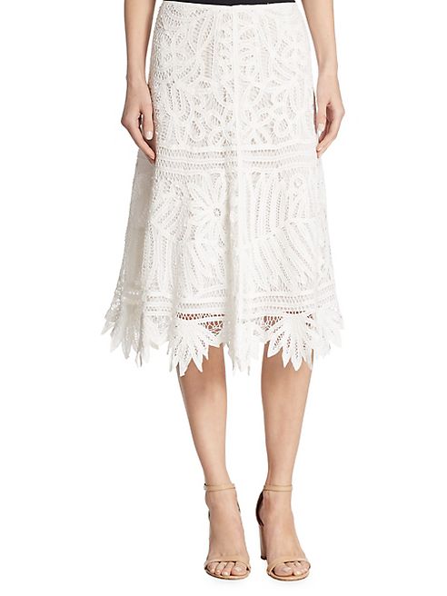 Polo Ralph Lauren - Cotton Lace Midi Skirt