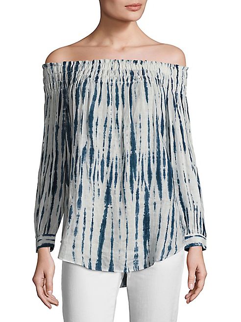 Polo Ralph Lauren - Shibori Off-The-Shoulder Linen Top