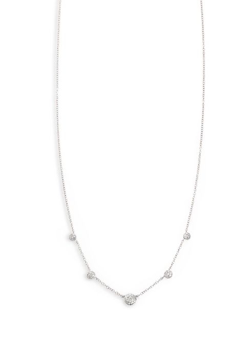 Phillips House - Affair Diamond & 14K White Gold Graduated Station Necklace