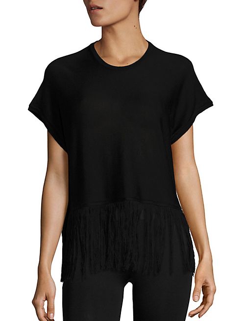 Sara Lanzi - Fringed Silk Top