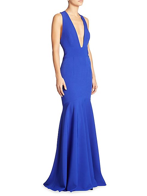 MILLY - Penelope Italian Cady Trumpet Gown