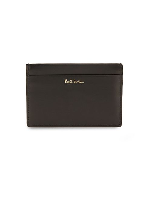 Paul Smith - Animal-Print Leather Credit Card Holder