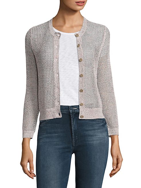 Theory - Tamvi Cotton & Linen Cardigan