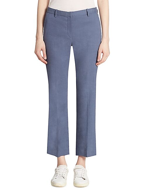 Theory - Hartsdale Cropped Straight-Leg Pants