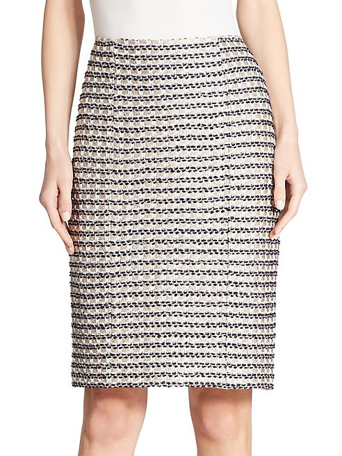 St. John - Tweed Pencil Skirt