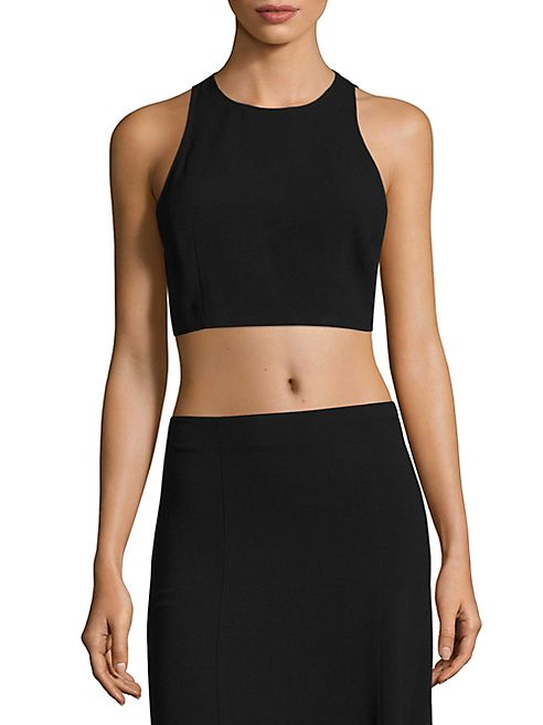 Theory - Nikayla Rosina Crepe Cropped Top