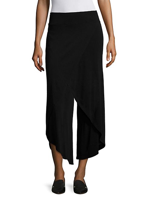 Eileen Fisher - Silk Jersey Wrap Wide Pants