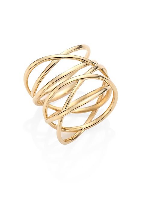 LANA JEWELRY - Bond 14K Yellow Gold Link Ring