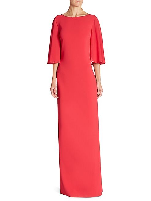 St. John - Cape Sleeve Gown