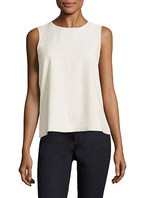 Eileen Fisher - Raw Silk Tank Top