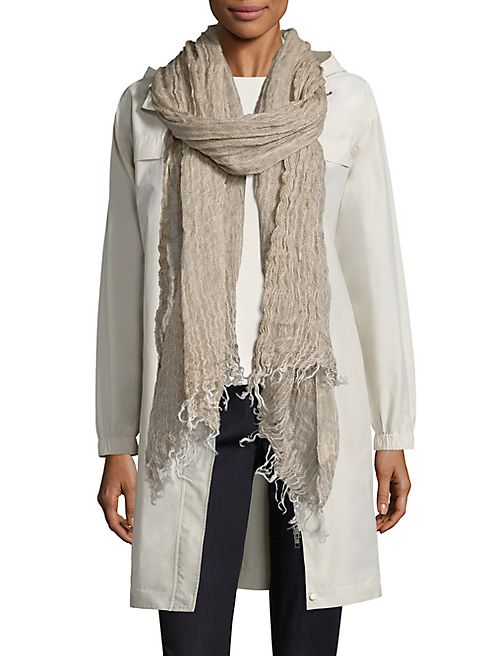 Eileen Fisher - Crinkle Linen Open Weave Scarf