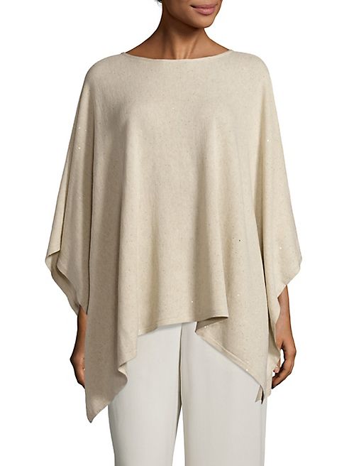 Eileen Fisher - Silk Blend Sequin Poncho