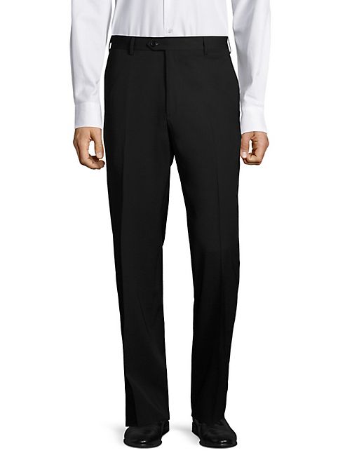 Santorelli - Regular-Fit Wool Trousers