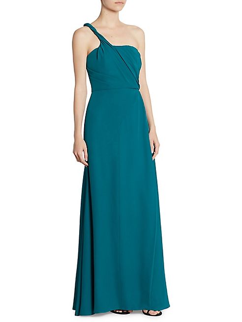 Carolina Herrera - One-Shoulder Silk Gown