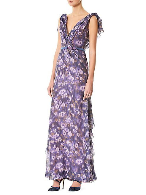 Carolina Herrera - Floral-Print Silk Gown