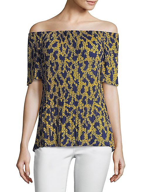 MICHAEL MICHAEL KORS - Arbor Pleated Off-The-Shoulder Top