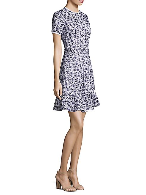 MICHAEL MICHAEL KORS - Eyelet Trim Cotton Dress