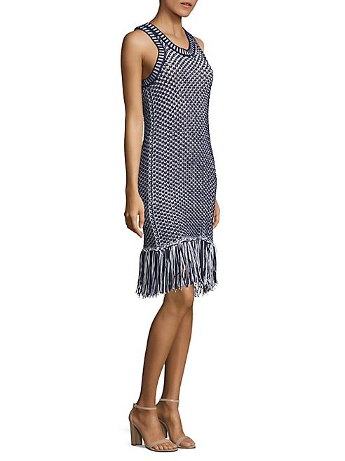 MICHAEL MICHAEL KORS - Fringed Knit Dress