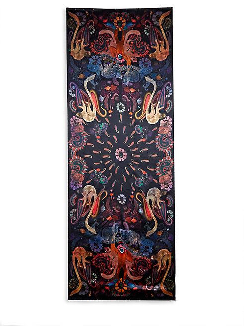 Paul Smith - Monkey-Print Silk Scarf