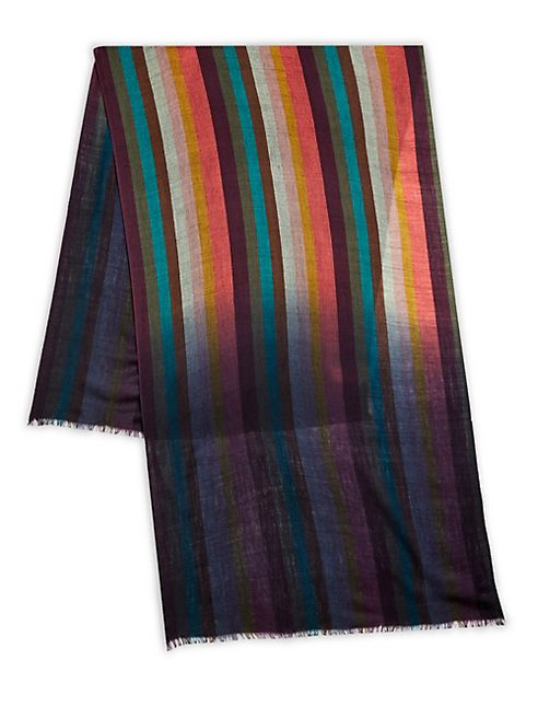 Paul Smith - Vertical Striped Wool Scarf