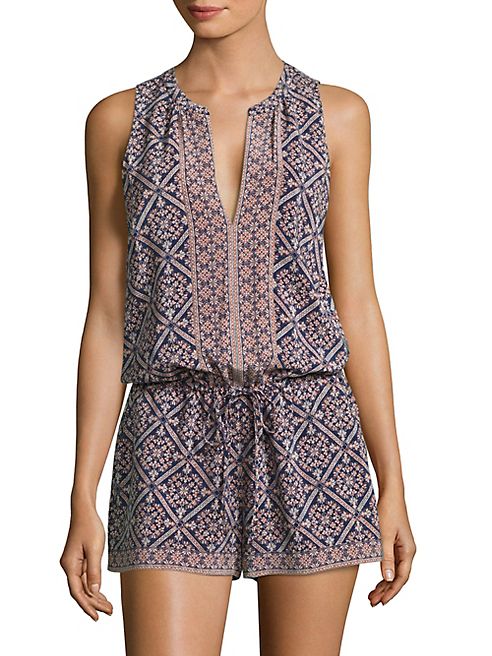 Joie - Tere Floral-Printed Silk Romper