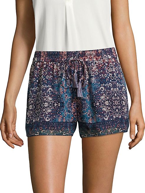 Joie - Lindee Constellation-Printed Silk Shorts