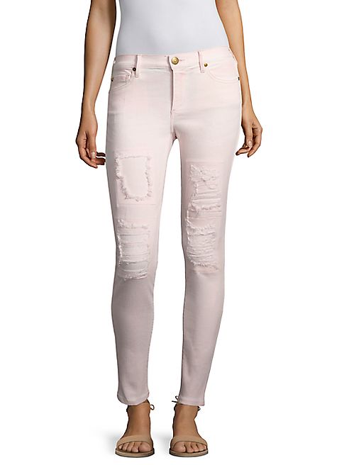 True Religion - Halle Distressed Super Skinny Jeans