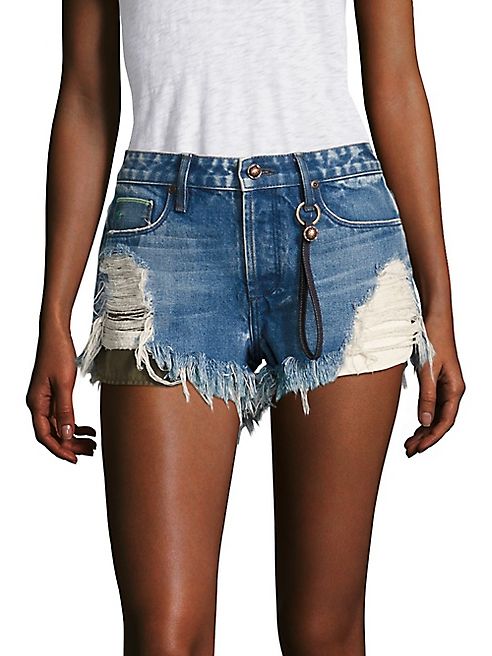 Tortoise - Karoo Distressed Cut-Off Denim Shorts