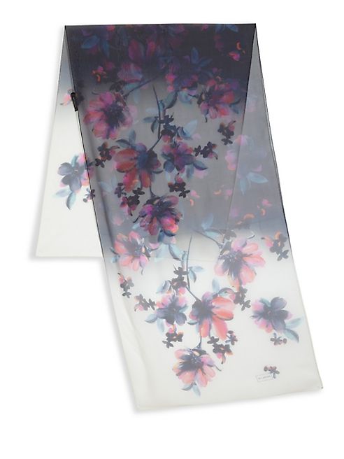 St. John - Floral Silk Scarf