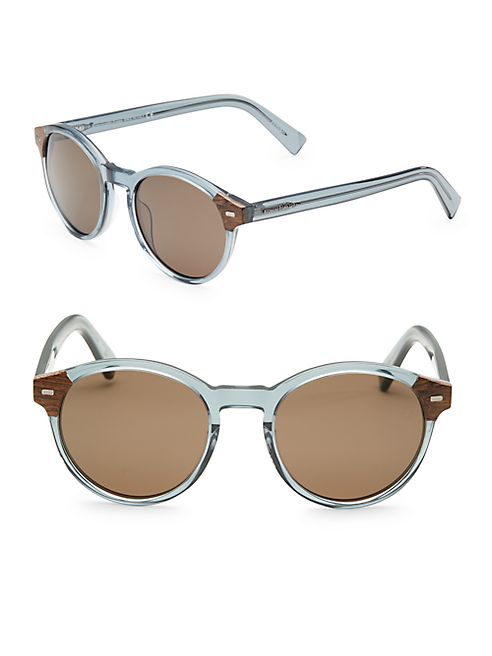 Ermenegildo Zegna - 51MM Round Ophthalmic Sunglasses