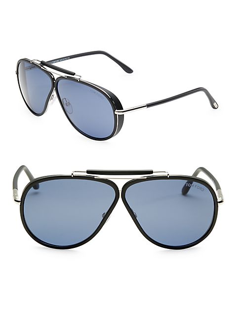 Tom Ford Eyewear - Cedric 65MM Oversize Pilot Sunglasses