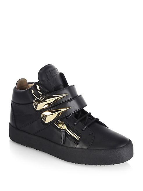 Giuseppe Zanotti - Mid-Top Double Strap Sneakers