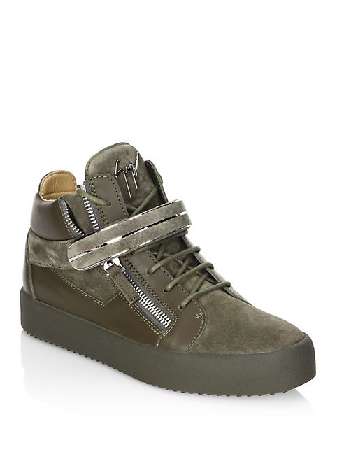 Giuseppe Zanotti - Leather High-Top Sneakers