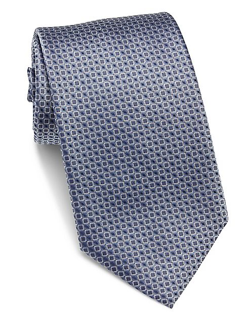 HUGO BOSS - Square Patterned Silk Tie