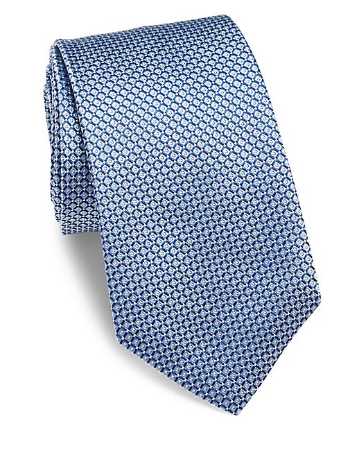 HUGO BOSS - Diamond Patterned Silk Tie